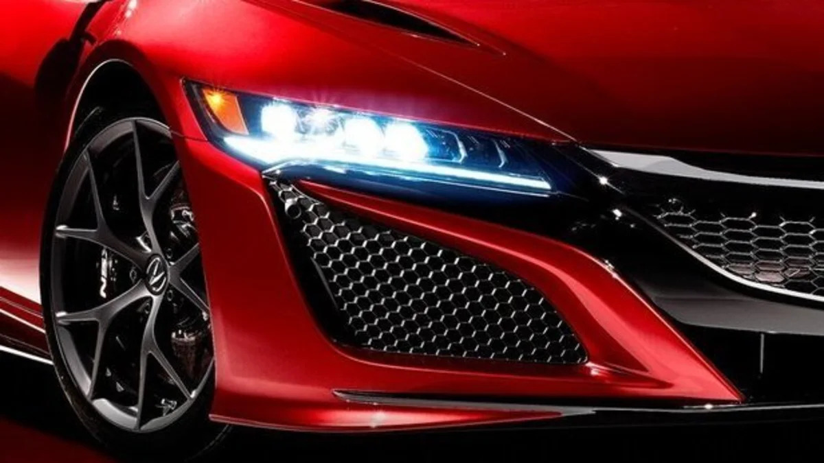 Acura NSX headlight closeup