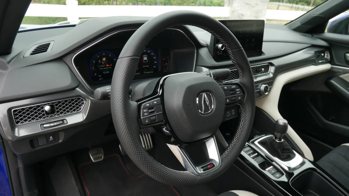 2024 Acura Integra Type S Orchid Interior standard steering wheel