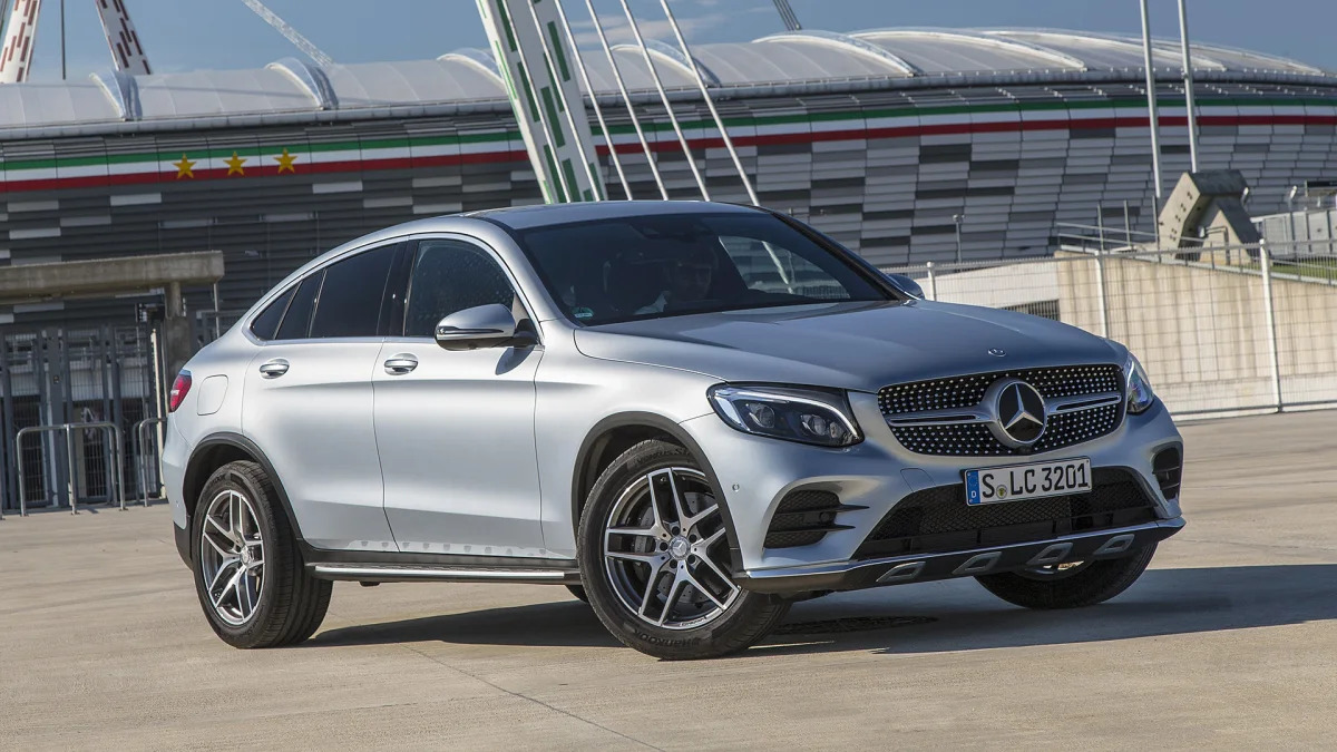 2017 Mercedes-Benz GLC300 Coupe front 3/4 view