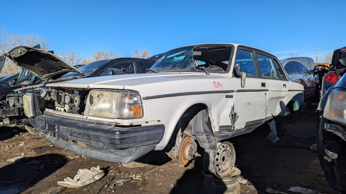 25 - 1993 Volvo 244 in Colorado wrecking yard - photo by Murilee Martin