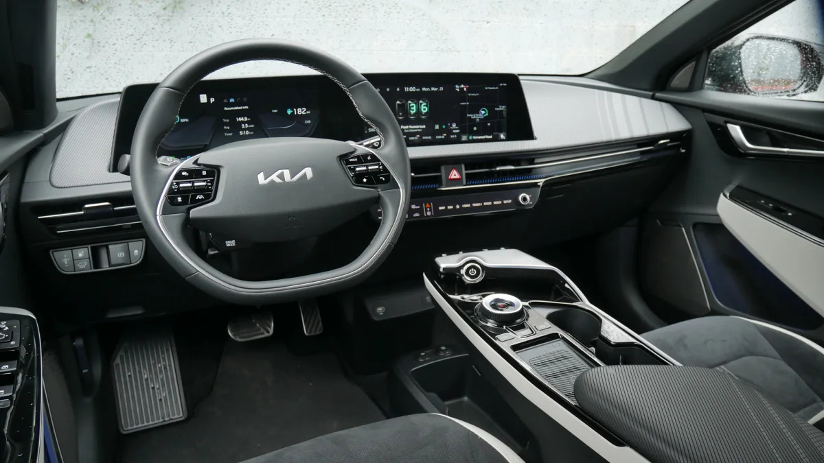 2022 Kia EV6 interior from driver