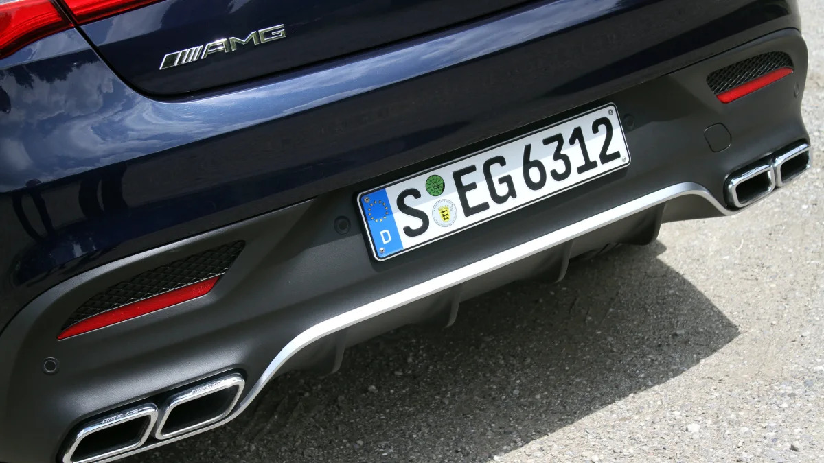 2016 Mercedes-Benz GLE Coupe rear fascia