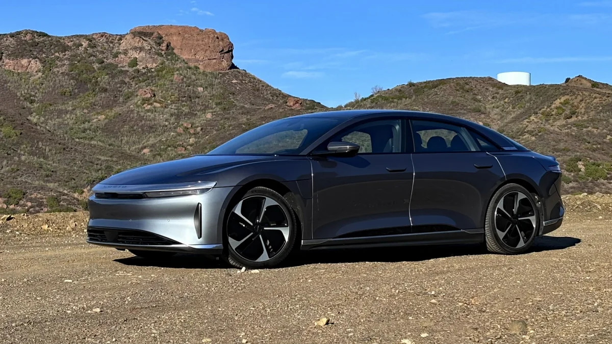Lucid Air Pure front profile