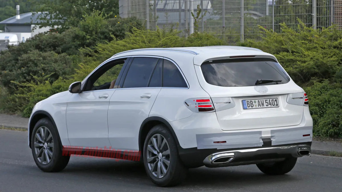 Mercedes GLC spotted undisguised