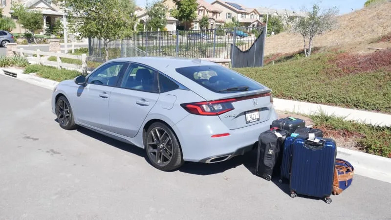 Honda Civic Touring luggage test