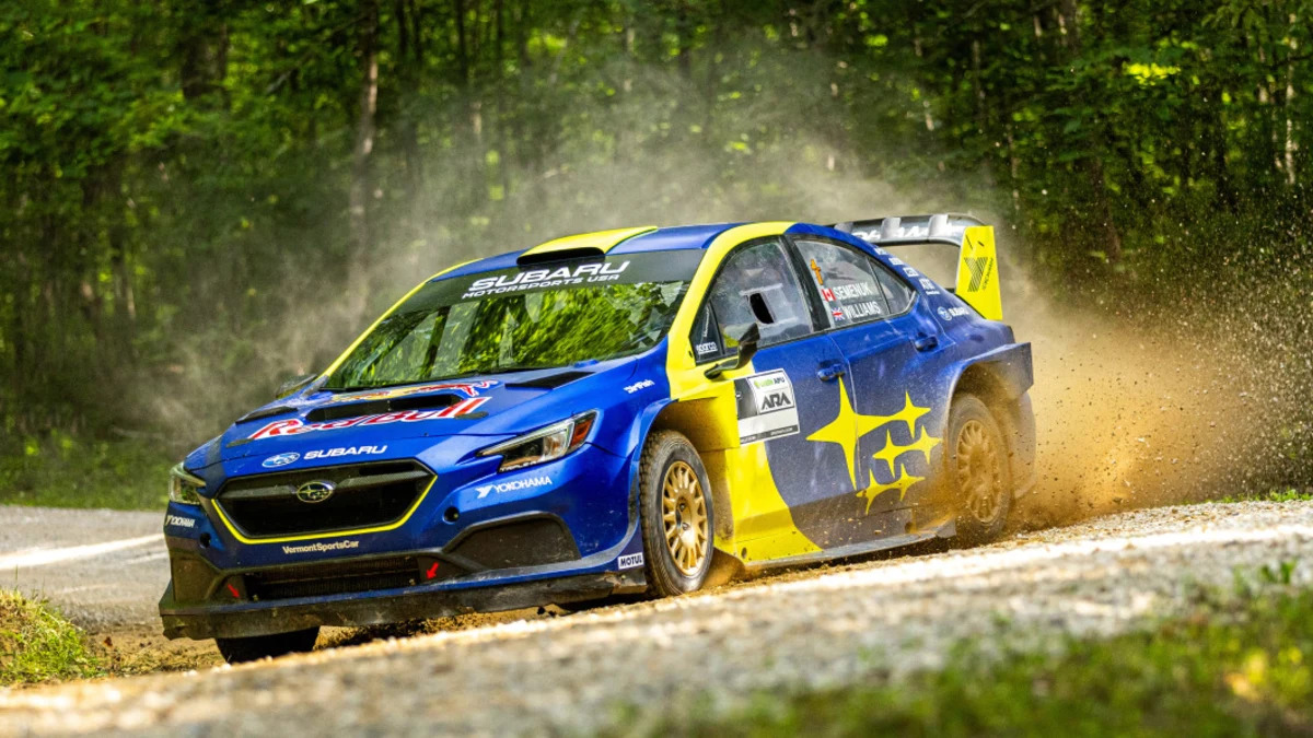 2023 Subaru WRX rally car ready to flick and fly in the American woods