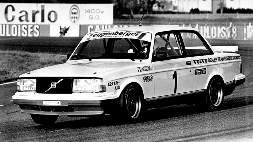 The Volvo 240 Turbo 'Flying Brick' that won the 1985 European Touring Car Championship.