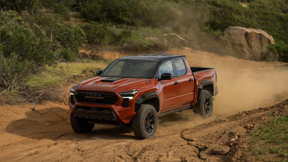 Toyota Tacoma TRD Pro action front three quarter high