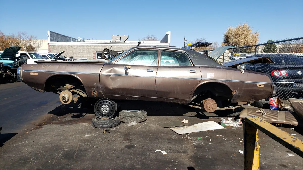 44 - 1973 Dodge Coronet in Colorado junkyard - photo by Murilee Martin