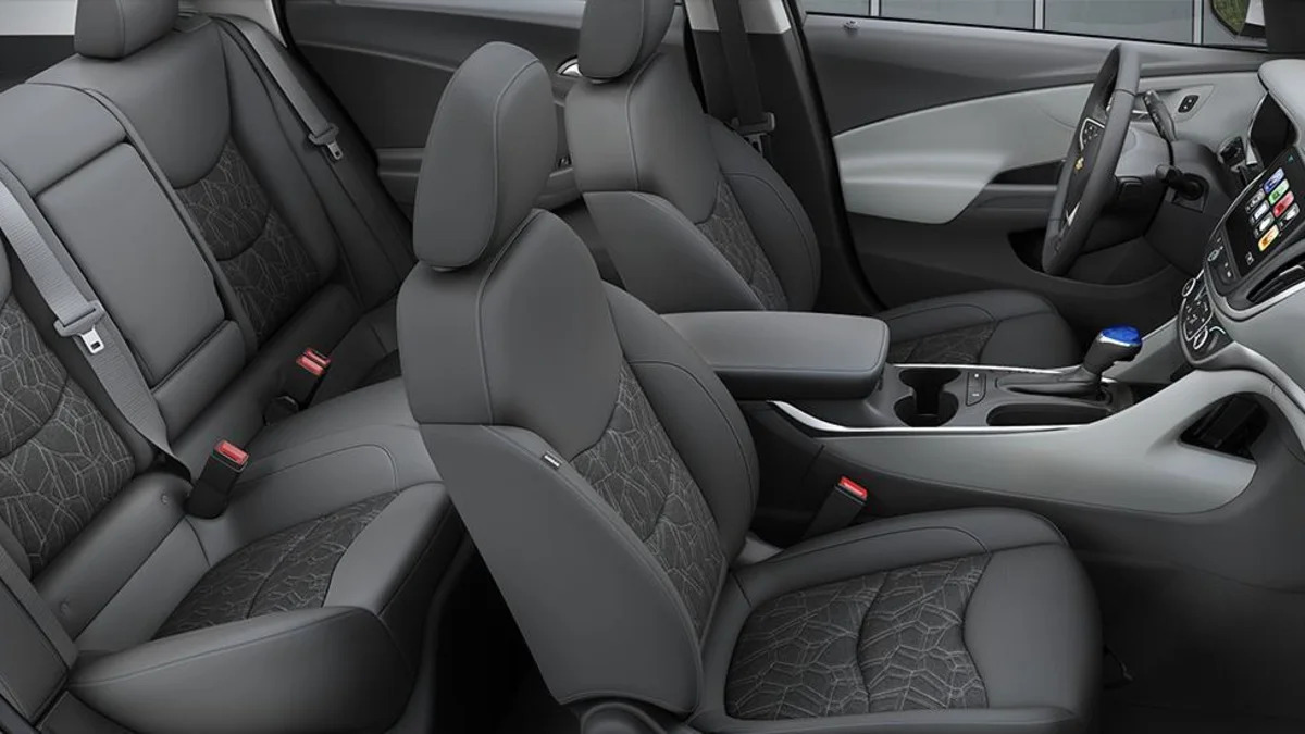 2016 Chevy Volt interior with Dark Ash Cloth
