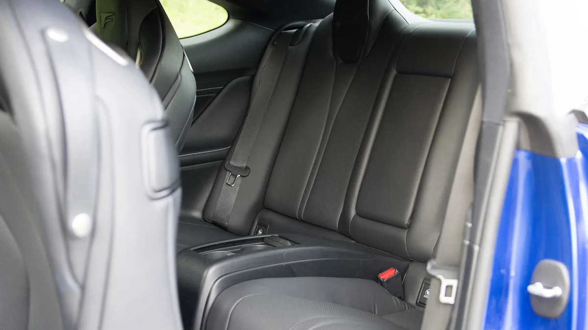 2015 Lexus RC F rear seats