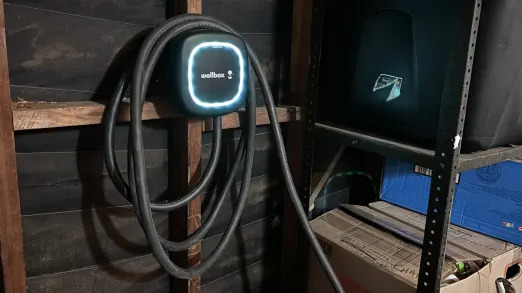 Wallbox serves as its own cord manager