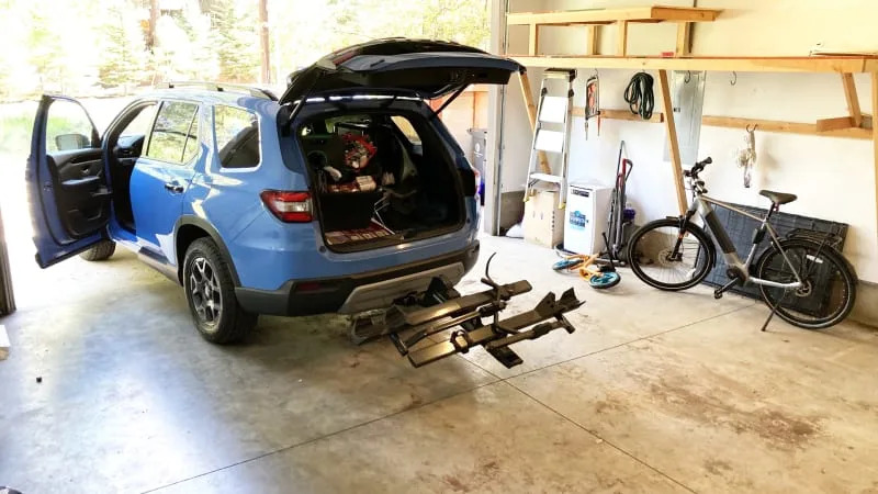 Yakima StageTwo lowered while loading SUV
