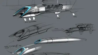 Le Hyperloop d'Elon Musk - concepts et dessins