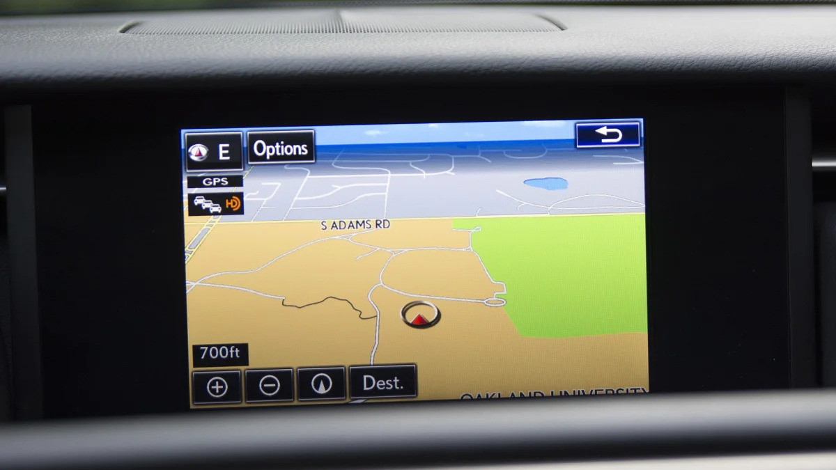 2015 Lexus RC F navigation system
