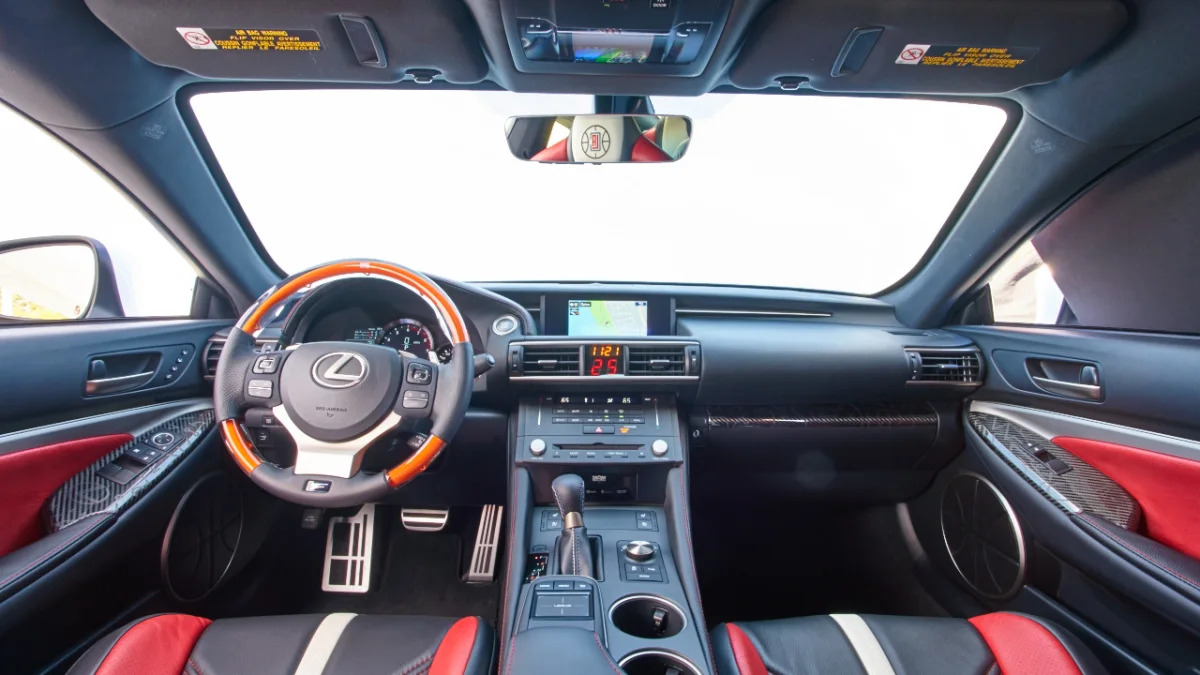 Lexus RC F Clippers Edition interior dashboard