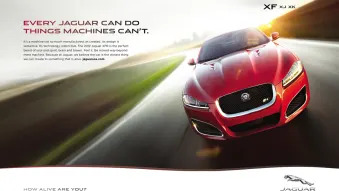 Print ads and new logo for Jaguar's Alive campaign