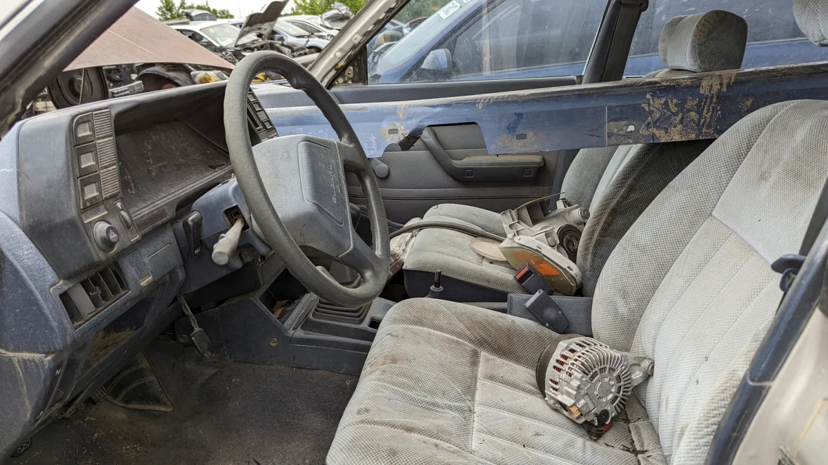 09 - 1987 Subaru GL Leone station wagon in Colorado wrecking yard - photo by Murilee Martin