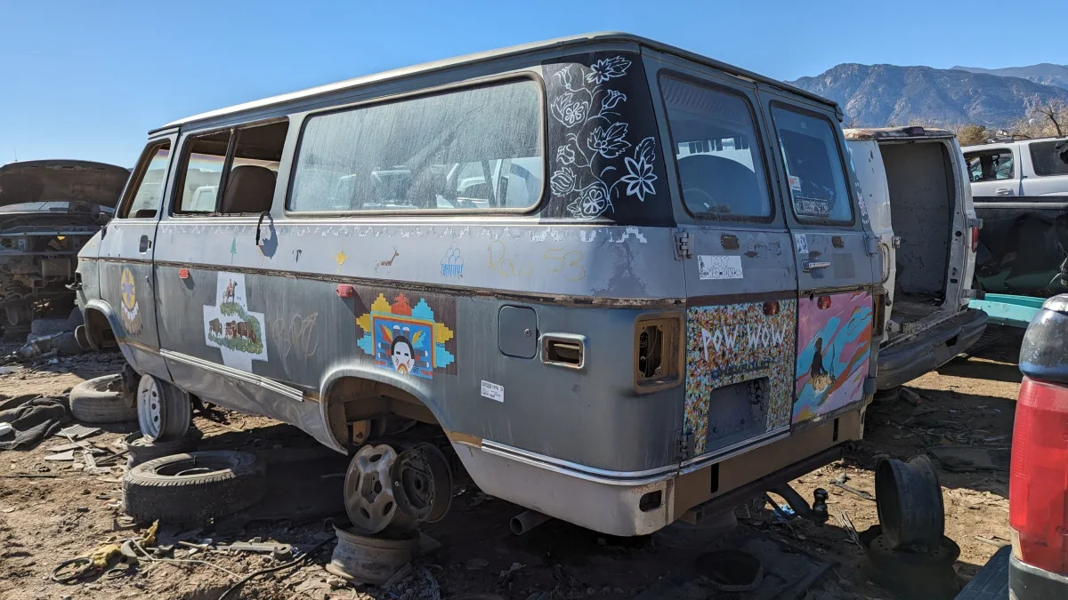 48 - 1976 Chevrolet Van in Colorado junkyard - photo by Murilee Martin