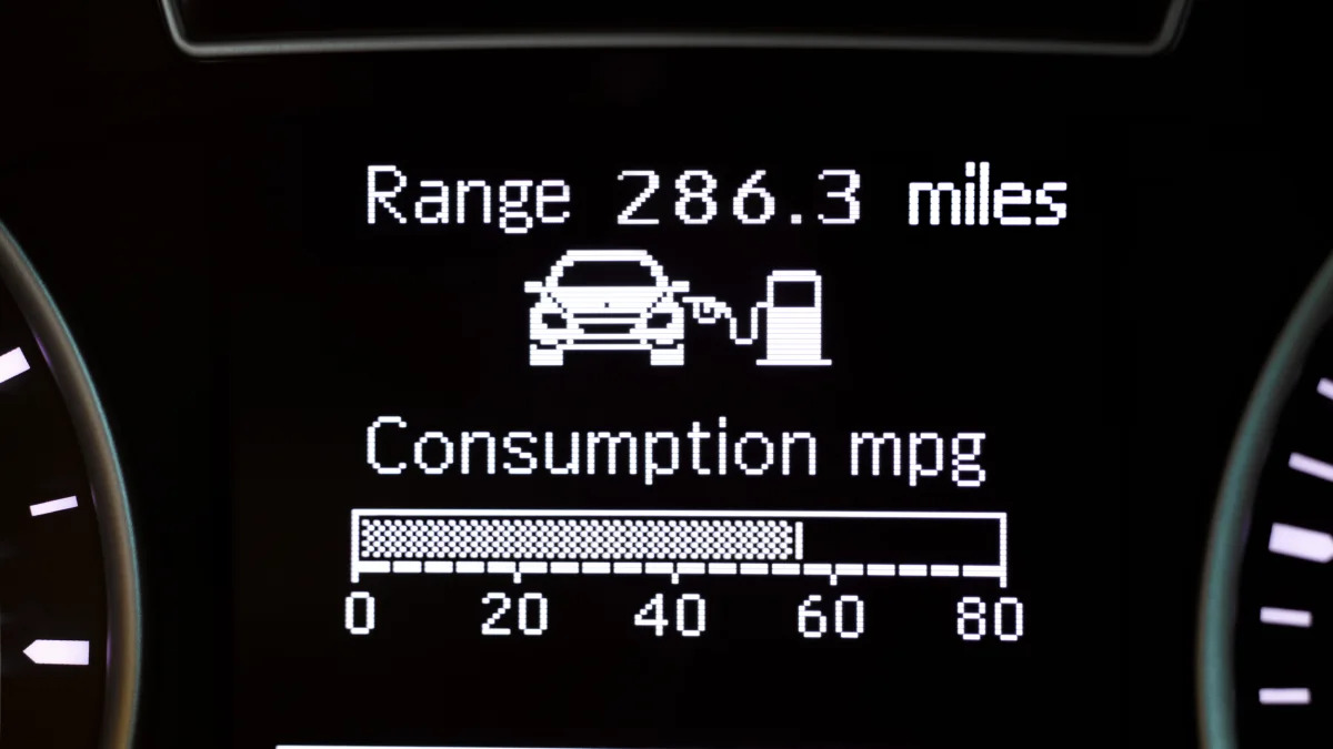 Car consumption gauge