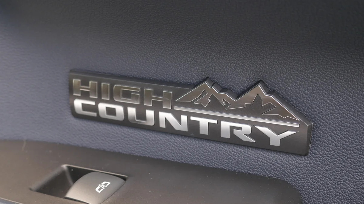 2022 Chevrolet Silverado High Country door badge