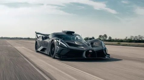 <h6><u>Watch (and listen to!) the Bugatti Bolide go flat-out on an airstrip</u></h6>