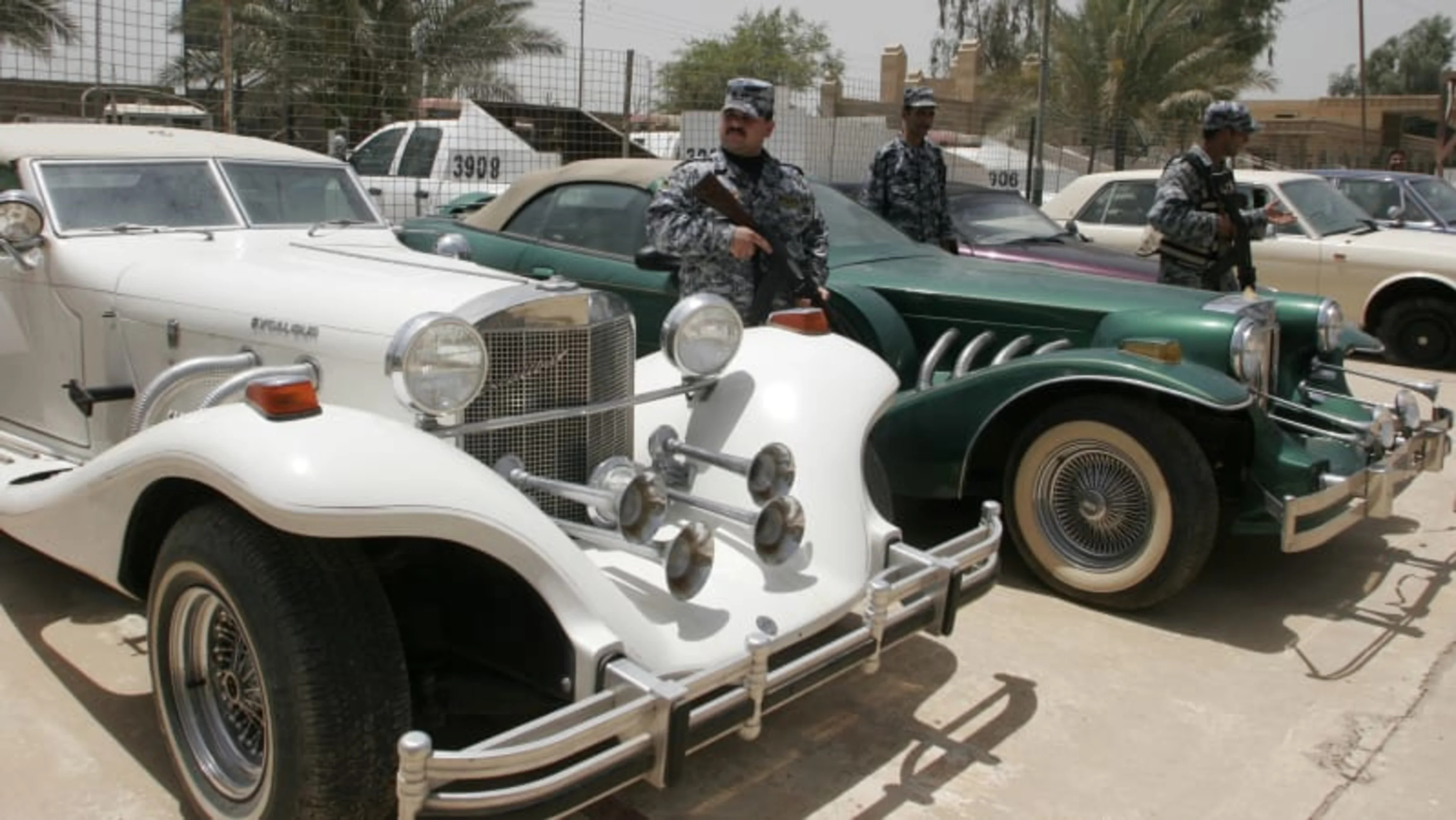 IRAQ SADDAMS SON CARS