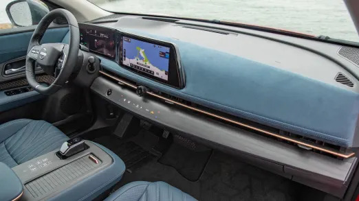 2023 Nissan Ariya Platinum interior from passenger