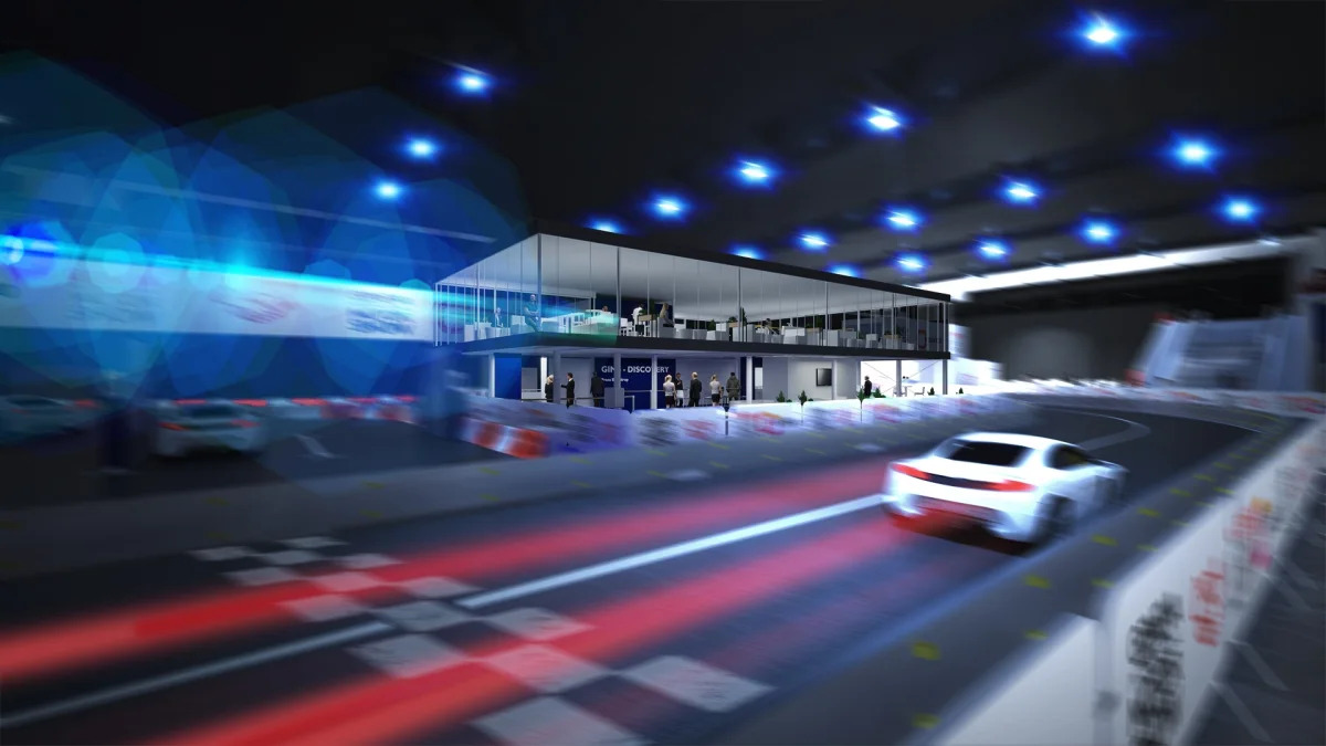 2020 Geneva Auto Show indoor race track
