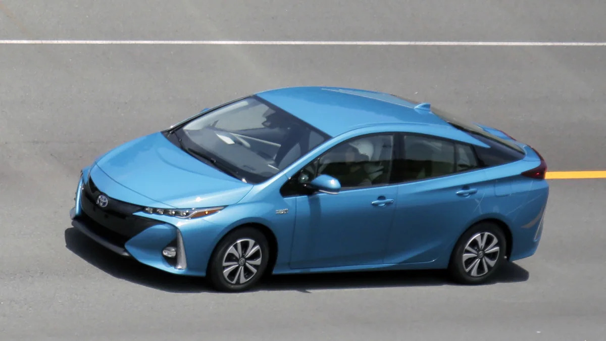 2017 Toyota Prius Prime Prototype driving