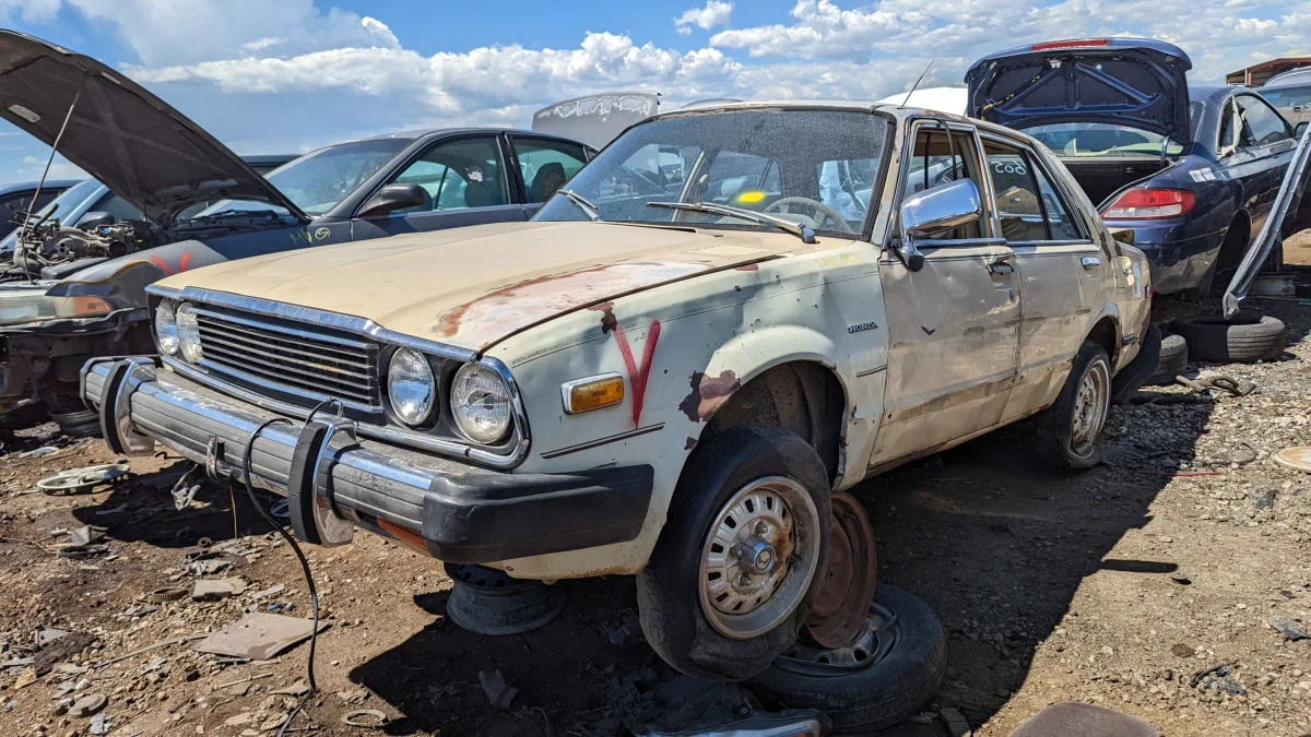 31 - 1980 Honda Accord in Colorado junkyard - Photo by Murilee Martin