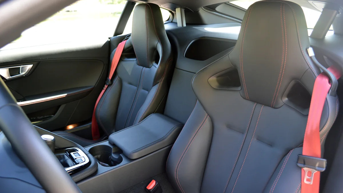 2016 Jaguar F-Type S Coupe seats black leather 