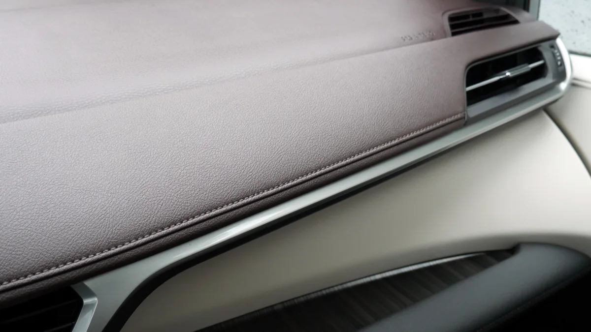 2021 Toyota Sienna Platinum interior dash trim detail