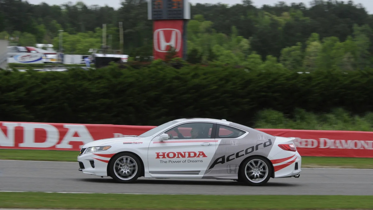 Honda Accord Coupe safety pace indy car hpd side