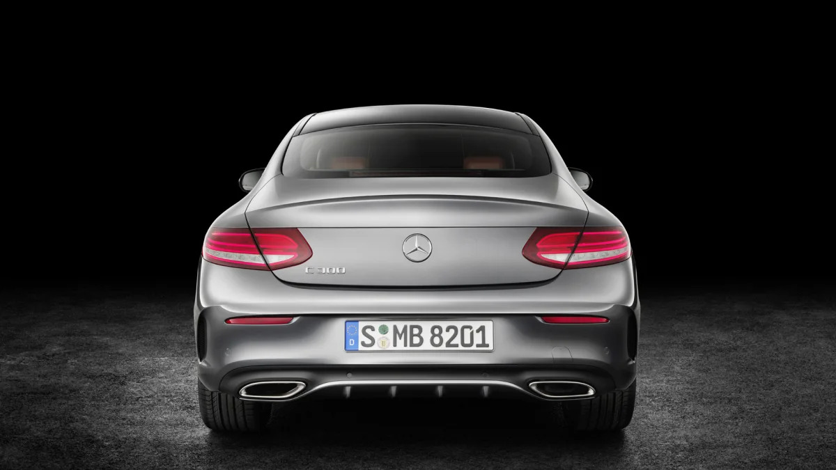 rear tailights c-class mercedes c300 coupe