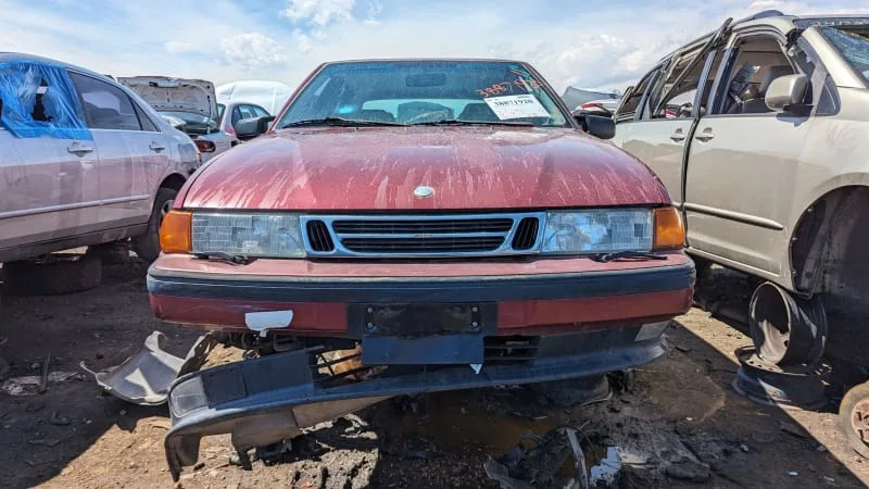 30 1997 Saab 9000 in Colorado wrecking yard photo by Murilee Martin