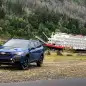 2022 Subaru Outback Wilderness front river boat