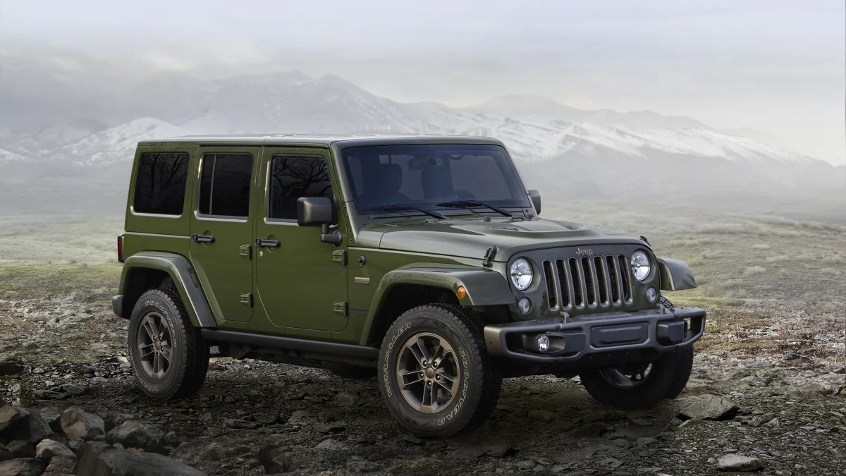 2016 Jeep Wrangler 75th Anniversary Edition front 3/4