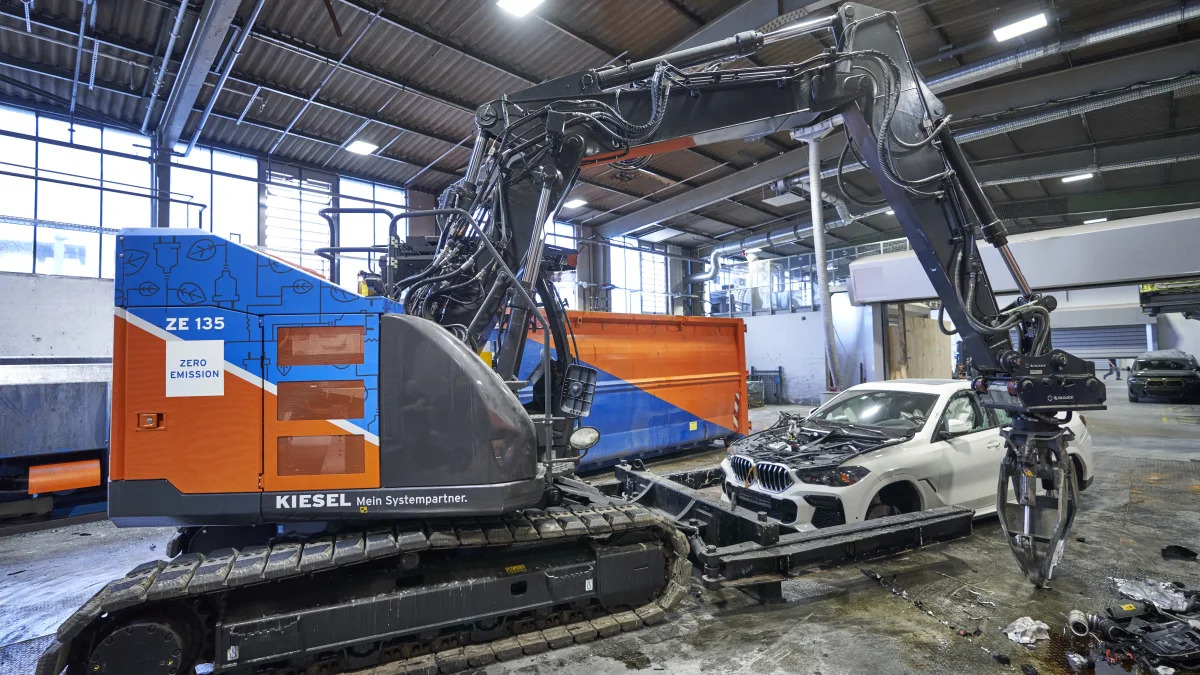 BMW recycling center in Garching, Germany