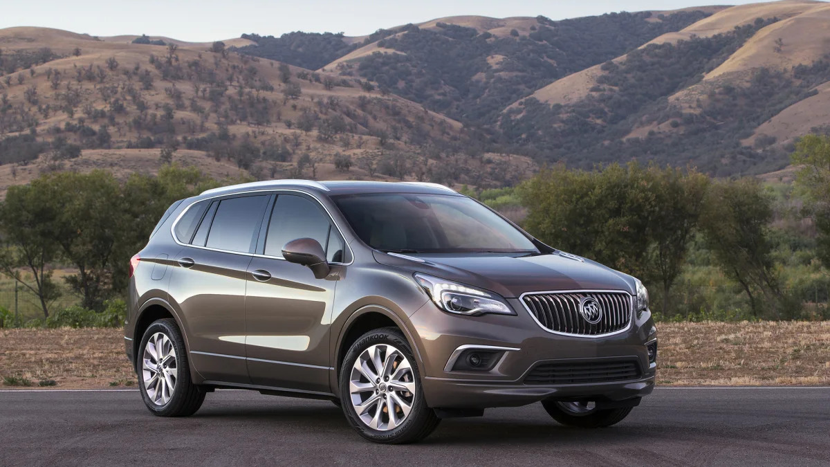 buick envision cuv luxury mountains