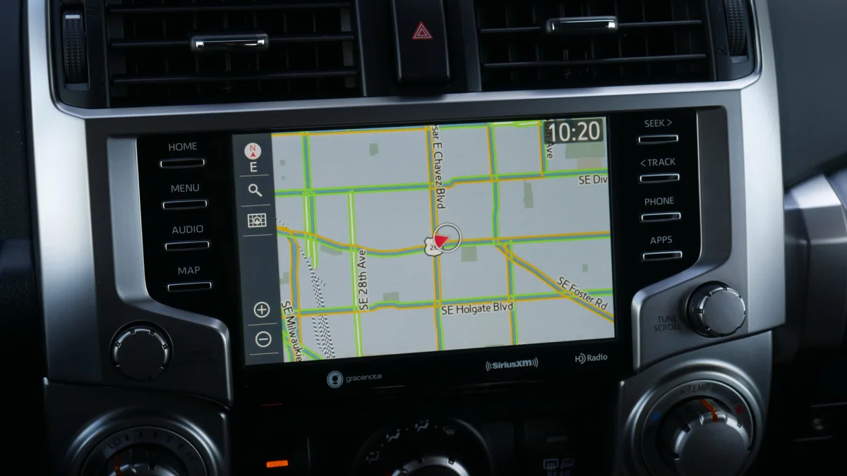 2021 Toyota 4Runner Trail Edition interior touchscreen navigation