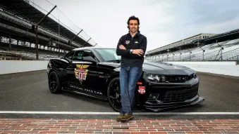 Dario Franchitti with Chevy Camaro Z/28 Indy 500 pace car