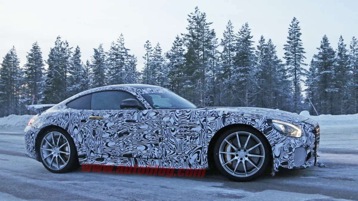 Mercedes-AMG GT R cold weather spied