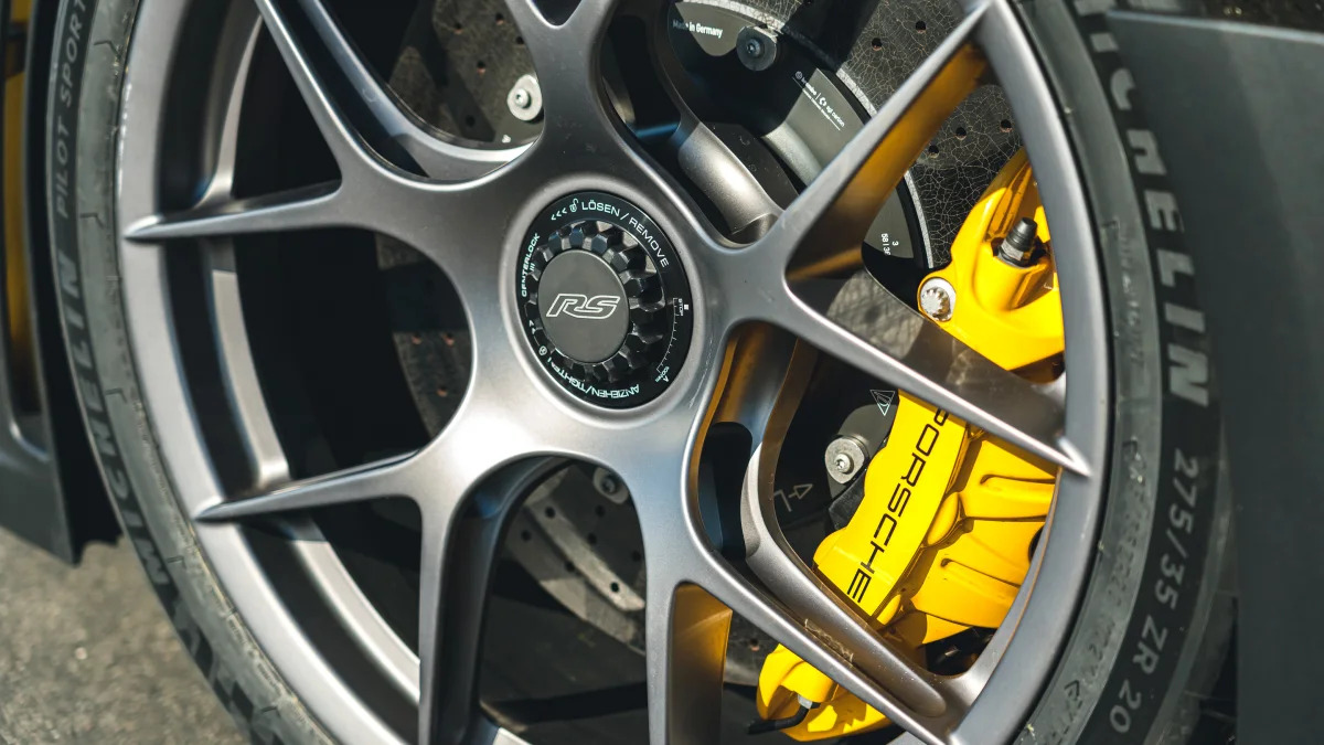 2023 Porsche GT3 RS wheel and brake detail