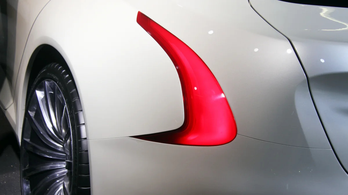 The Thunder Power electric sedan showed off for the first time at the 2015 Frankfurt Motor Show, taillight.