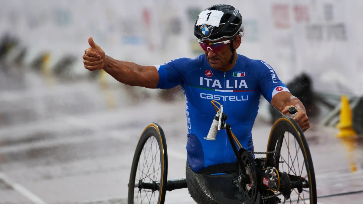 Alex Zanardi Team Italy hand cycle