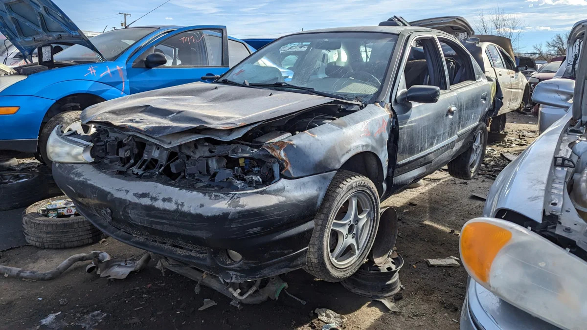 99 - 1998 Ford Contour SVT in Colorado junkyard - photo by Murilee Martin
