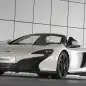 McLaren 650S Spider Al Sahara 79 by MSO static front 3/4 roof down