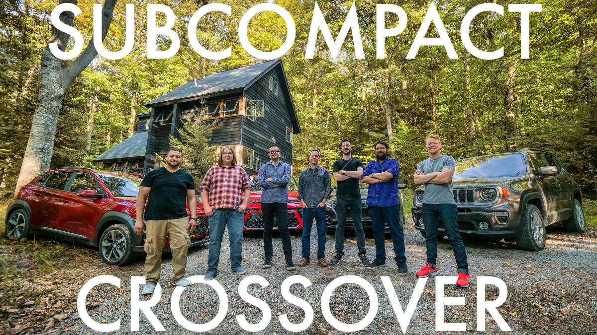 Autoblog Subcompact Crossover Comparison Test vehicles and editors