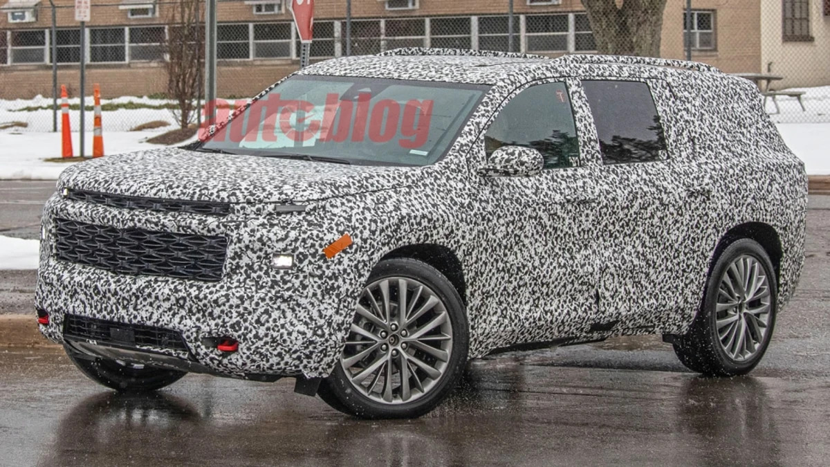 2024 Chevrolet Traverse Activ spied looking close to production